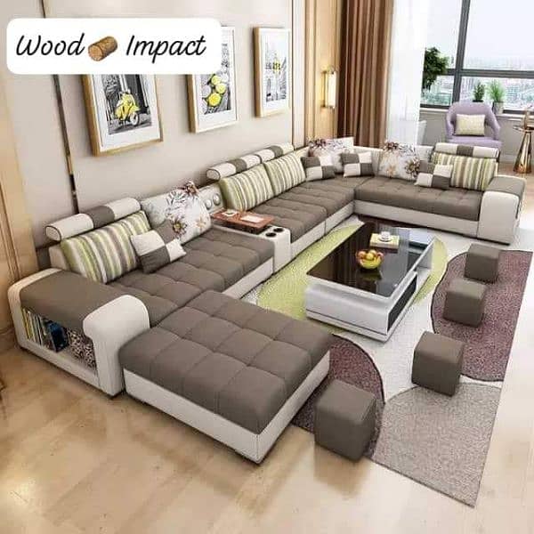 L SHAPE SOFA 1