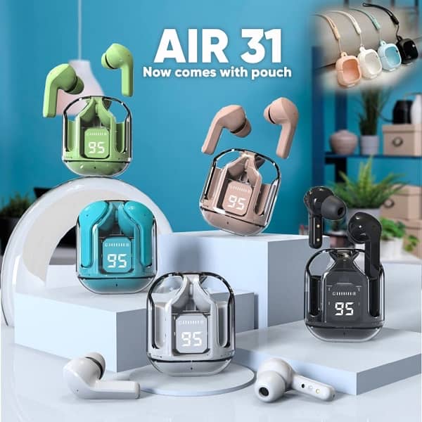 Air 31 Earbuds | 7hrs Play Time | Free Case Inside | Touch Control 0