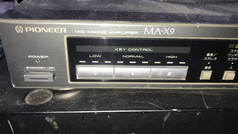 Kenwood GE-900w equalizer with Pioneer mic Mix amplifier MA-X9 6