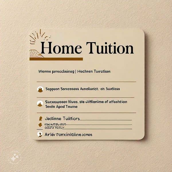 home tuition 0