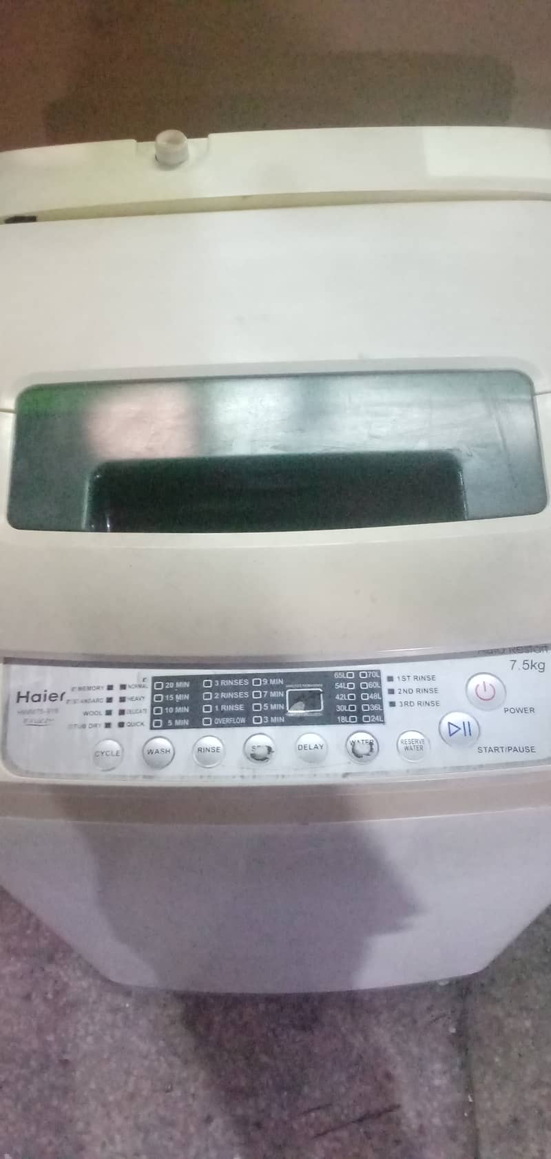 Auto washing machine Haier 7.5Kg HWM 75-118 8