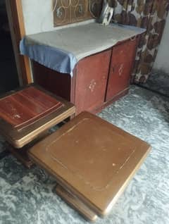 Iron stand and tables for sale