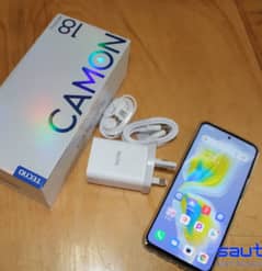 Tecno Canon 18p 8+5gb ram 128 memories with 33 watt charger and box. 0