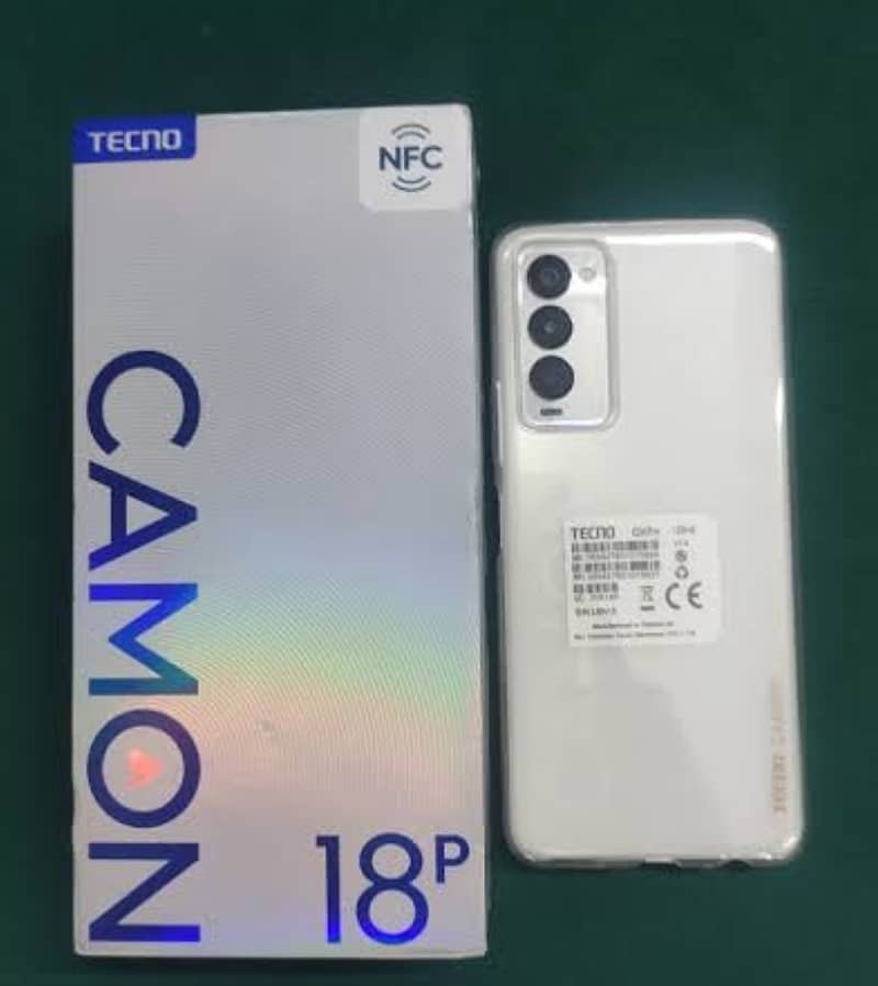 Tecno Canon 18p 8+5gb ram 128 memories with 33 watt charger and box. 1