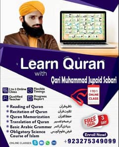 My name is Qari Mohammad Junaid Sabri I am teaching Quran