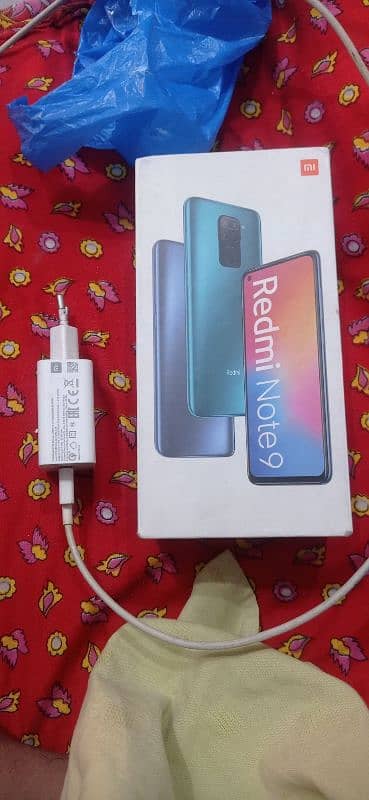 Redmi Note 9 Full Box 6/128 call 03039134349 8