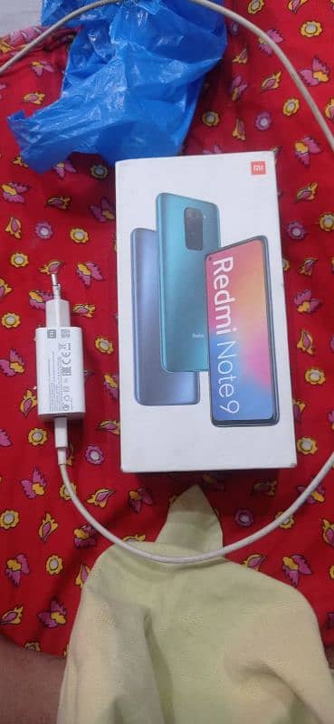 Redmi Note 9 Full Box 6/128 call 03039134349 9