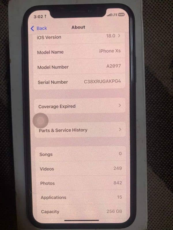 iphone xs 256 GB PTA approved My WhatsApp number 03414863497 0