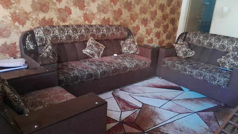 6 seater sofa set | brown sofa set 3