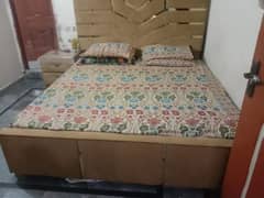 dubal bed plus side table new condition