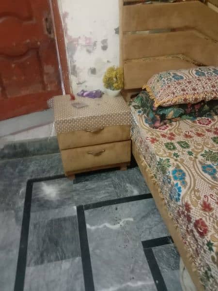 dubal bed plus side table new condition 2