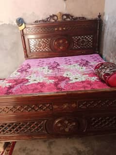 double bed with matrees whatapp number 0341-8748909