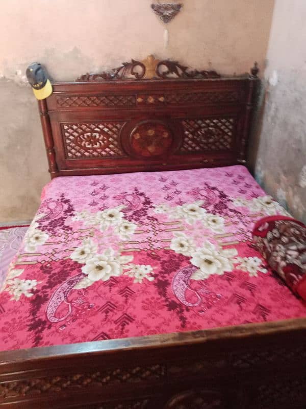 double bed with matrees whatapp number 0341-8748909 1