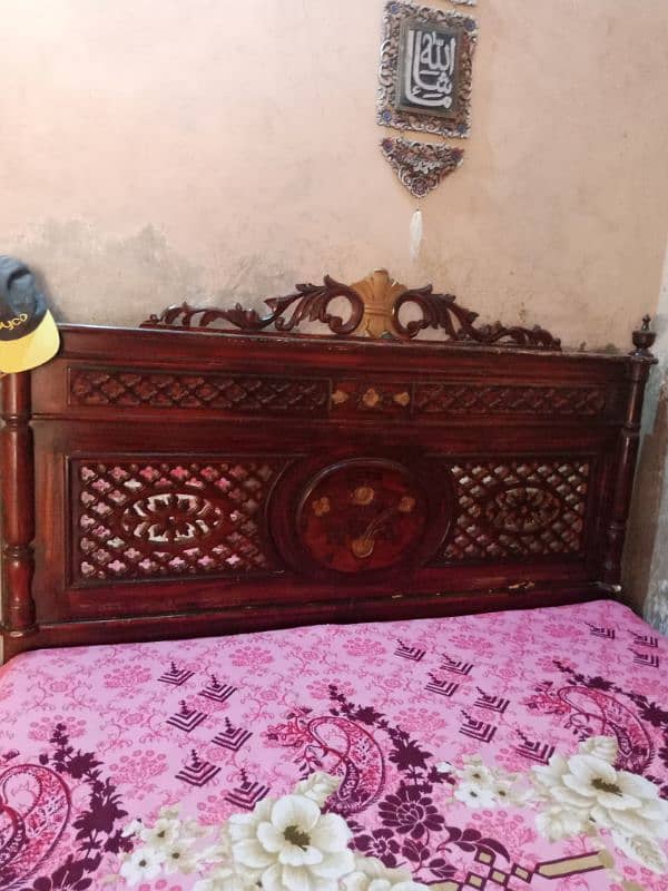 double bed with matrees whatapp number 0341-8748909 2