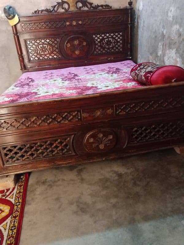 double bed with matrees whatapp number 0341-8748909 3