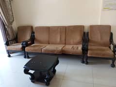 7 seater wooden deco paint sofa set