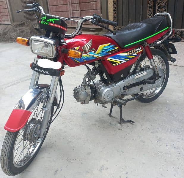 Honda Cd70 Model 2021 for urgent sale biometric available 0