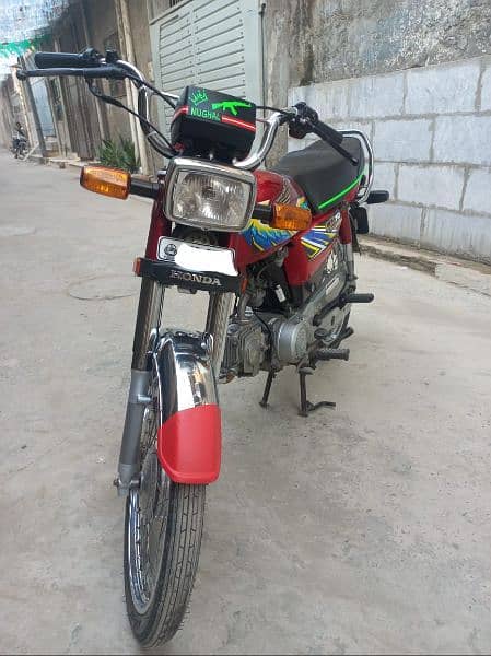 Honda Cd70 Model 2021 for urgent sale biometric available 4