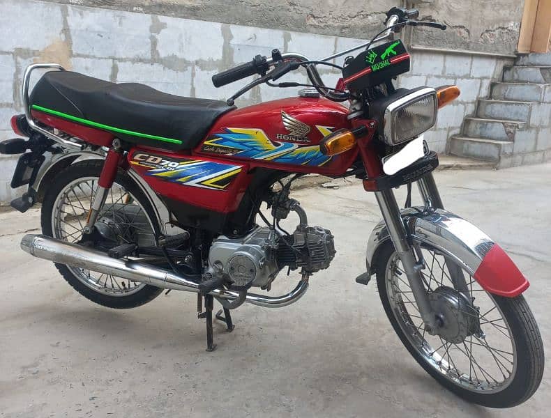 Honda Cd70 Model 2021 for urgent sale biometric available 5