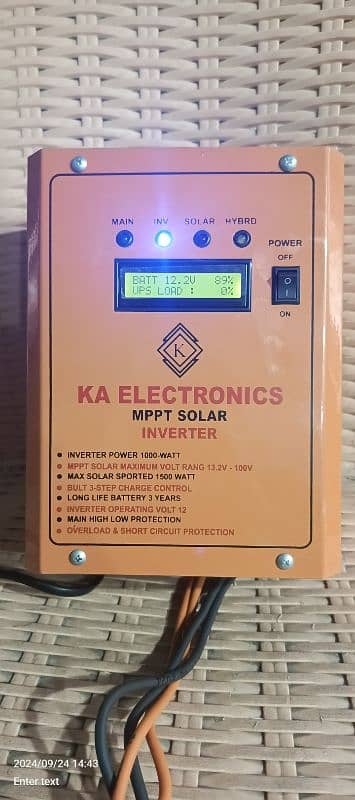 Solar inverter hybrid 1kv 1