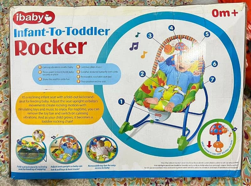 iBaby Infant-to-Toddler Rocker alongwith toys 1