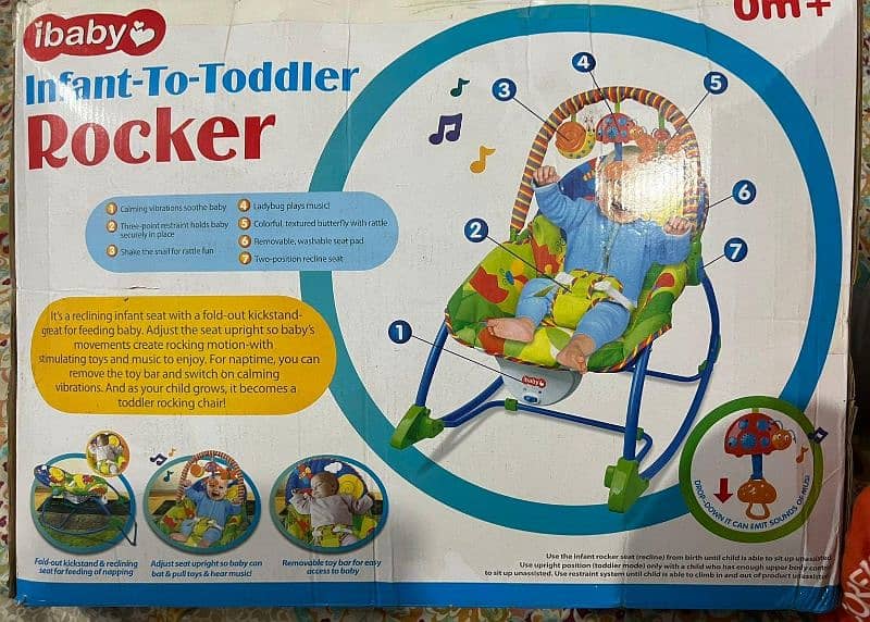 iBaby Infant-to-Toddler Rocker alongwith toys 2