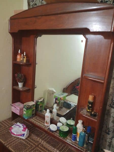 Bed, two side table one dressing table for sale 3