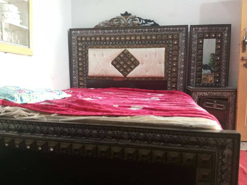 wooden double bed 7