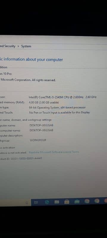 Dell laptop used all 4