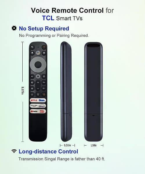 TCL Led Android 100% original Remote Google assistant available 4