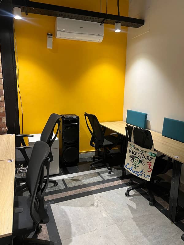 Furnished office for rent in johar town for software house +call centre and visa setup 0