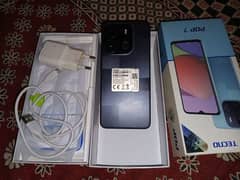 Tecno pop 7 condition 10 by 9 complete box 2+2gb 64gb