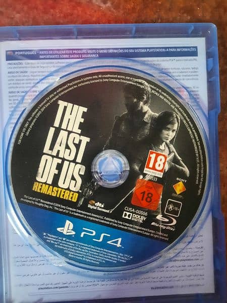 The last of us remastered ps4 game 10/10 condition 1