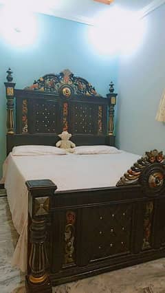 king size chanioti wooden bed for sale