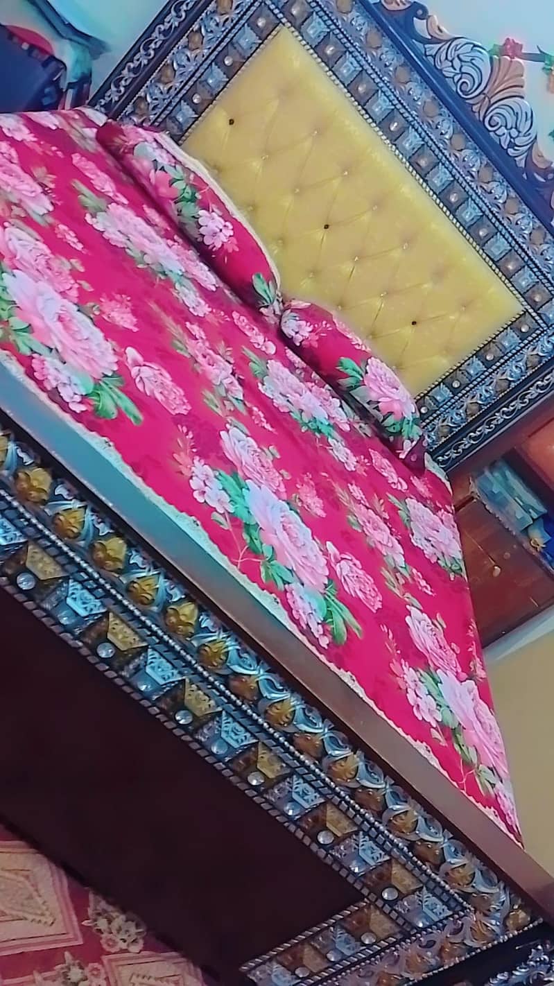 Wooden Double Bed (King Size) - Excellent Condition, Rs 30000 2