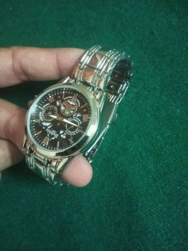 Beautiful men watch silver colour 1