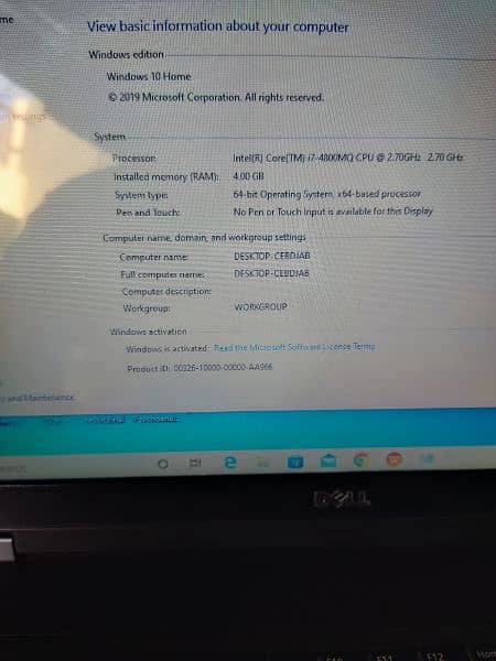 Dell i7 4Th Generation Laptop 6