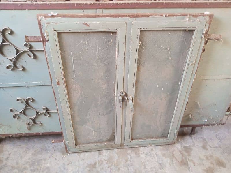 Iron Door and window + glass for sale . 7