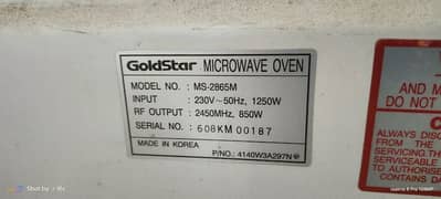 gold star microwave oven