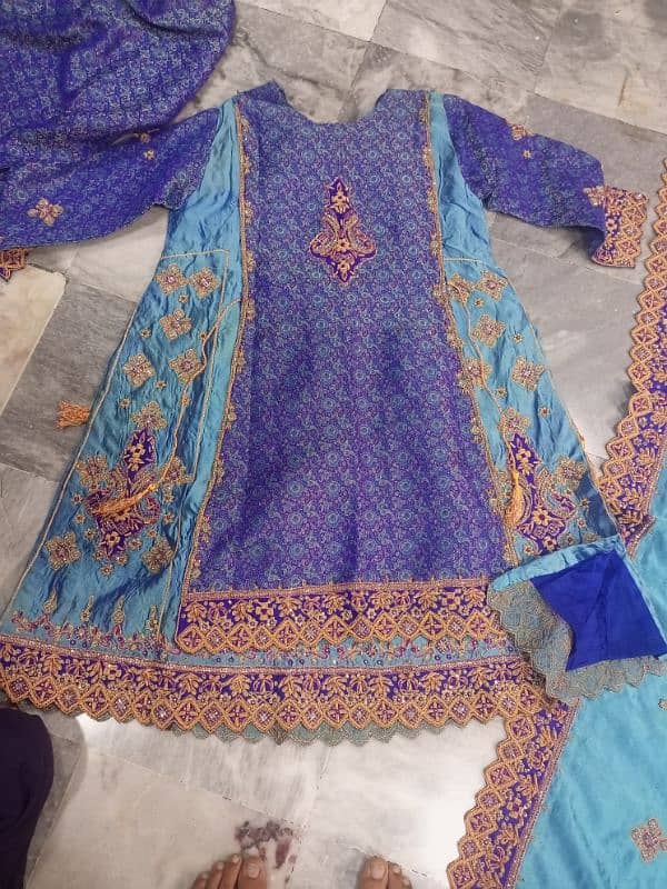 silk frock and bnarsi pjama 3