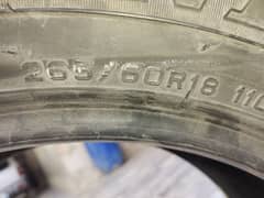 265/60R18 tyres new condition