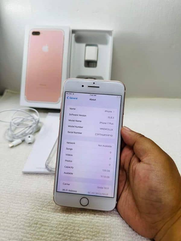 iphone 7 plus 128 GB PTA approved My WhatsApp number 03449591740 1