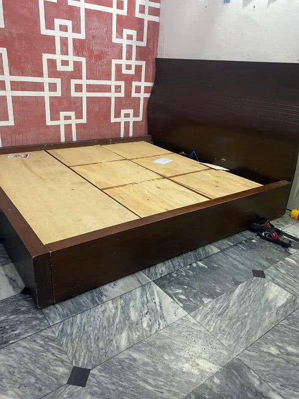 Bed Plus Mattress and  Side table 2