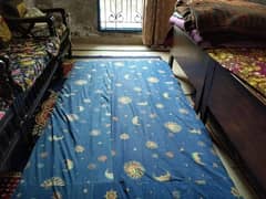 2 single bed mattress with covers