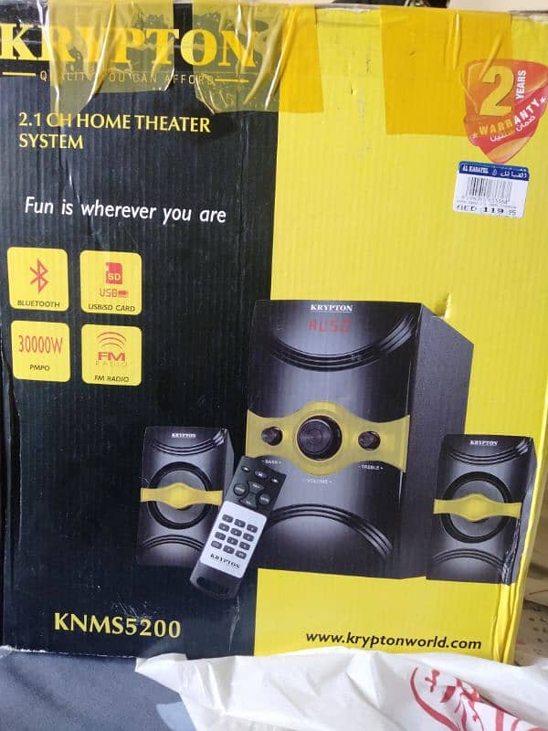 KRYPTON  2.1 CH HOME THEATER SYSTEM 3