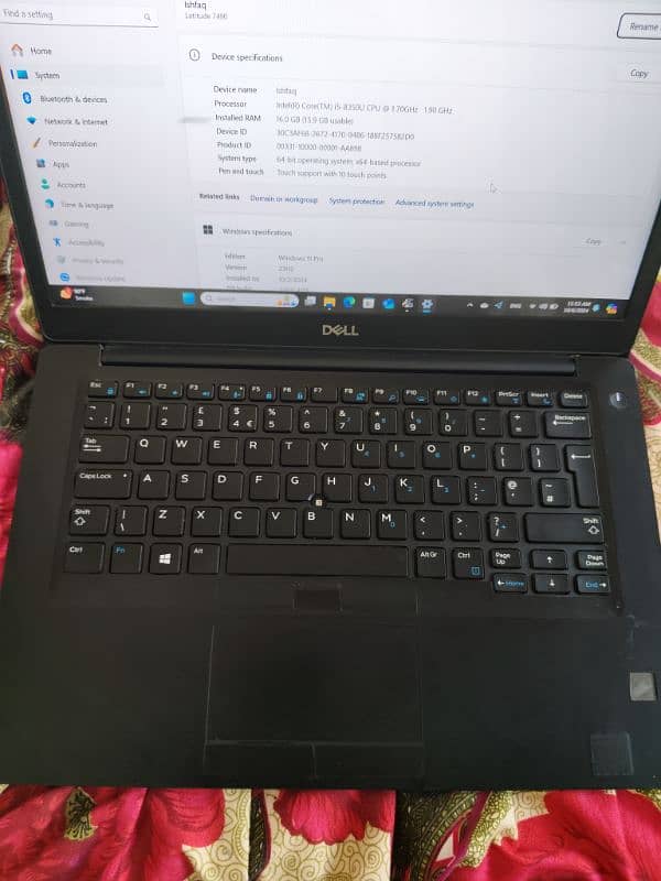 Dell Latitude 7490|Core i5 1.7 GHz|8th Gen|16 GB Ram|256 GB SSD Used, 1