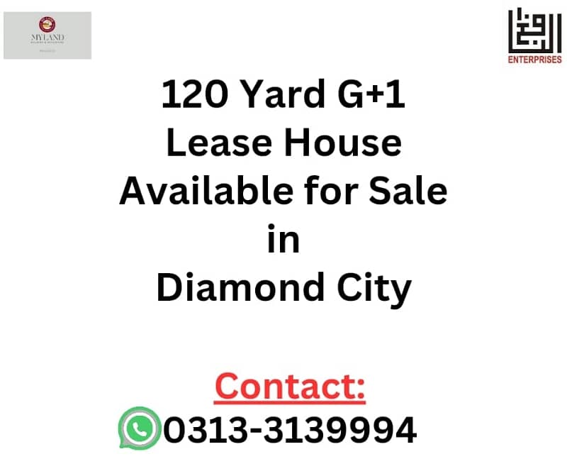 120 Yard G+1 House Diamond City 0