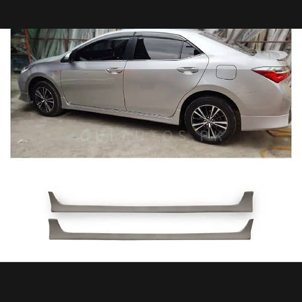 Toyota 1986 model to 2024 model tak side skirts . . WhatsApp 03067457756 3