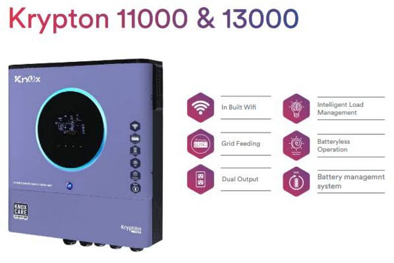 KNOX 8kw Krypton11000 & 11kw pv 13000 48v Dual Output 0