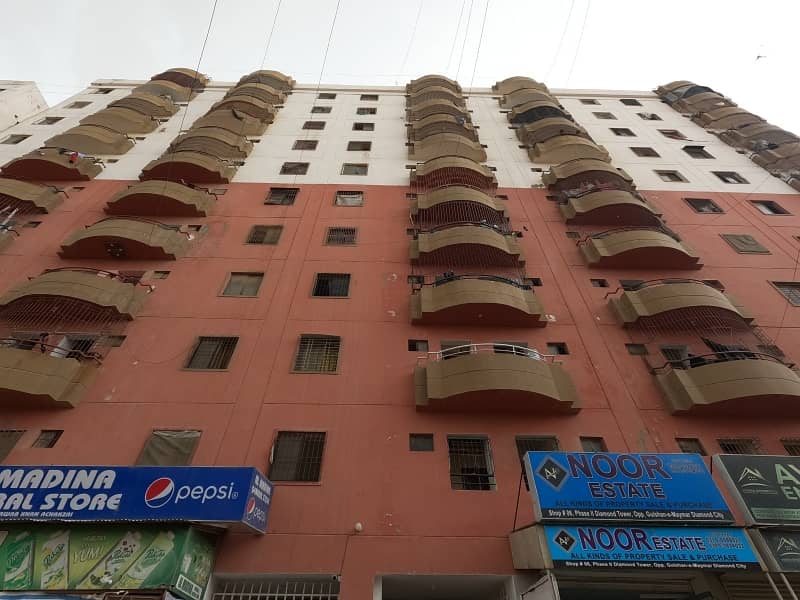 3 Bed DD West Open Flat For Sale In Diamond Tower & Shopping Mall Diamond City 2